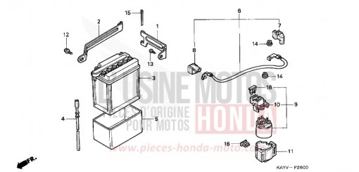 BATTERIE NX125V de 1997